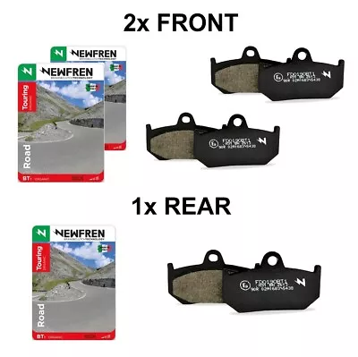 Newfren Road Organic Brake Pad Full Set For KAWASAKI KR250 KR-1S 1990-1992 • $168.49