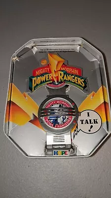 $84.99 • Buy Vintage Mighty Morphin Power Rangers Talking Blue Ranger Collectors Tin W/ Watch