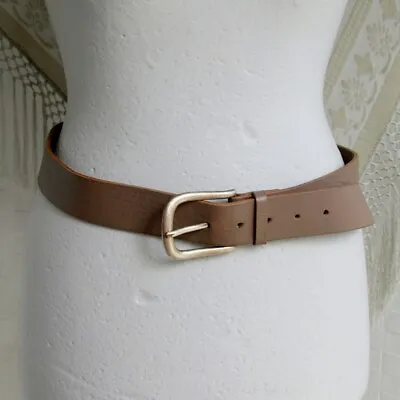 £9.99 • Buy Dark Beige Thick Leather Belt 14-16
