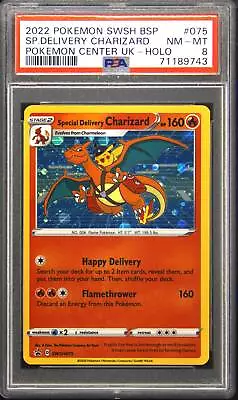 2022 075 Special Delivery Charizard Promo Pokemon TCG Card PSA 8 • $39.99