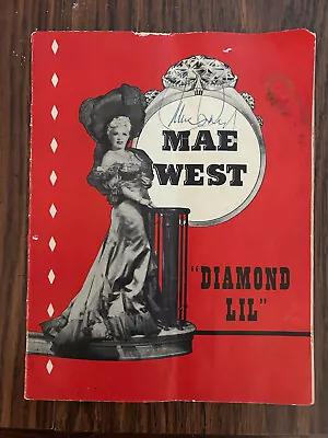 Vintage 1948  Diamond Lil  Mae West Program - Signed On Cover • $89.99