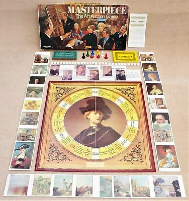 £36.95 • Buy Masterpiece The Art Auction Board Game Complete Parker Brothers 1970 Vintage