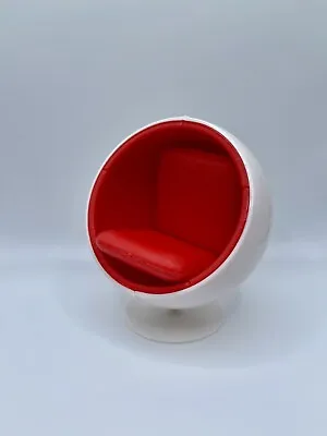 1:12 Scale Ball Chair Miniature Mid Century Modern Egg Chair Dollhouse Chair • $55