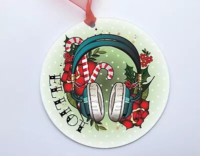 PERSONALISED Musician D.J Christmas Tree Bauble Ornament Small Musical Gift • £5.50