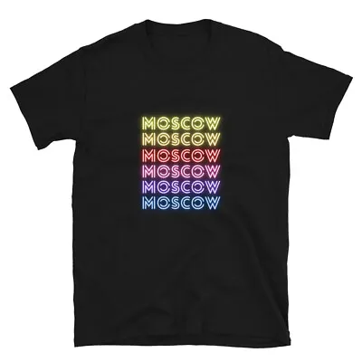 Moscow City Bright Graphic Design T-Shirt • $19.99