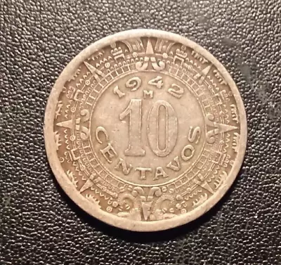 1942 Mexico 10 Centavos Coin • $3