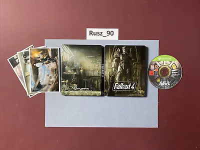 Fallout 4 Xbox One Steelbook Limited Edition X3 Postcards UK PAL IN VG COND • £12