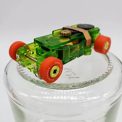 Auto World X-Traction Ho Slot Car Chassis Green Translucent Firestone Red Tire • $12.99