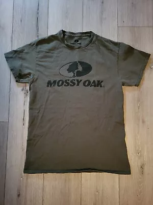 Mossy Oak Large Black Logo T-Shirt Mens M Green • $11.99