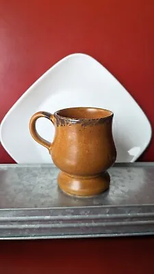 Canyon Mesa Brown McCoy Pottery Pedestal Footed Coffee 14oz Mug USA  • $18