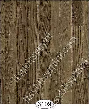 Dollhouse Wallpaper 1:12 Scale Wood Flooring-walnut Vertical Stripes - 3109 • $5.40