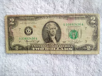 1976 Series Circulated 2 Dollar Bill • $280