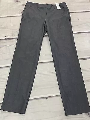 LOFT Size 6 Tall Gray Dress Pants Straight Leg Marisa Fit Career Stretch Pockets • $27.90