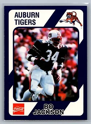 1989 Coca-Cola Collegiate Collection Auburn Tigers Bo Jackson 4 Card Lot - NM-MT • $20