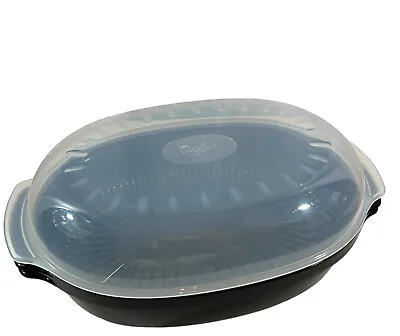 Microwave Steamer And Pot Plastic 12” Cooker Replacement Complete Whirlpool GE • $9.99