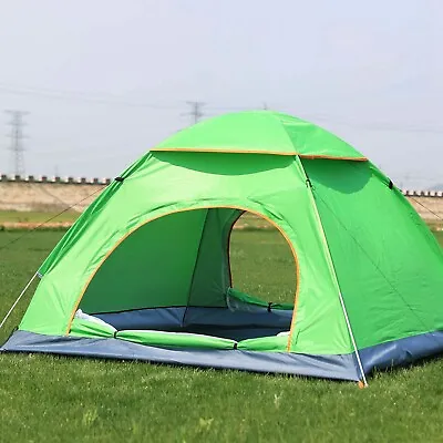 4-5 Man W/4 Kids Automatic Pop Up Instant Tent With Carrying Bag Camping Outdoor • $51.90