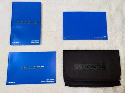 2019 Honda Accord Sedan Owners Manual Set Oem With Case Free Shipping  • $16