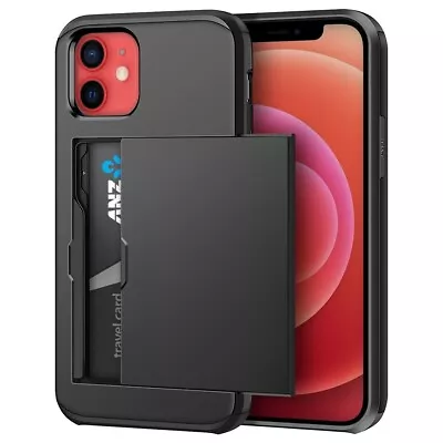 ⭐⭐⭐⭐⭐IPhone Spigen Rugged Card Storage Case For 6/7/8/X/XSMAX/XR/11/11PRO/12PROM • $29.90