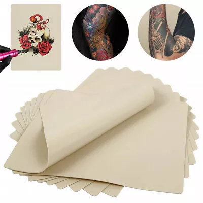 Pack Of 10 Learning Blank Tattoo Tattooing Fake False Practice Skin Synthetic • £6.45