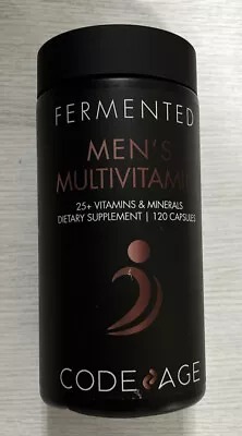 Fermented Code Age Men’s Multivitamin 25+ Vitamins Minerals 120 Caps Exp 03/25 • $25.99