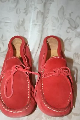 De Botis Red Suede & Leather  Driving Shoes Size 9 M • $105