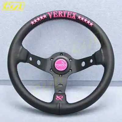 NEW Pink Star Vertex Embroidery Steering Wheel Deep Dish Modified Drifting 13  • $84.30