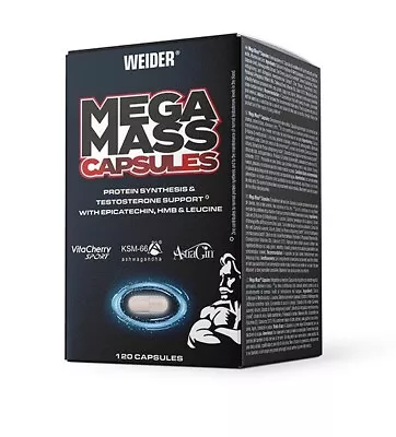 Weider Mega Mass Capsules - 120 Caps • $43.57