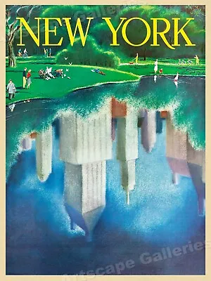 1960s New York City Vintage Style Travel Poster - 20x28 • $16.95