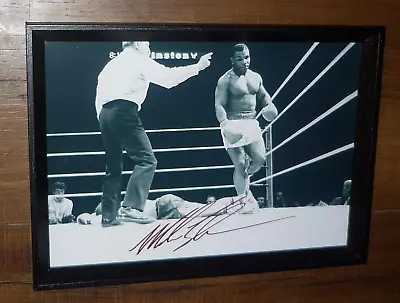 $49.99 • Buy Mike Tyson Boxing Signed Photo Image Framed Beveled Frame UV Protected