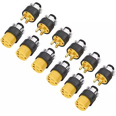 Extension Cord Electrical Wire Repair End 15 Amp 125 Volt | 6 Sets Male Female  • $24.99