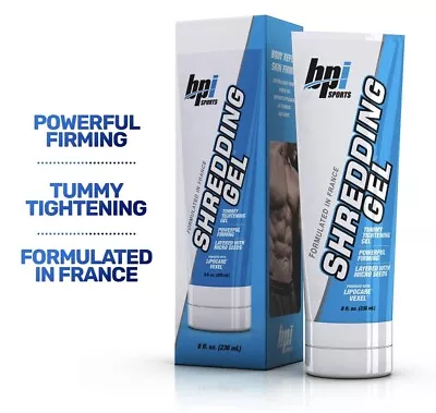 BPI Sports Shredding Gel Skin Firming Toning Muscle Definition 8 Oz (236ml) • $15.99
