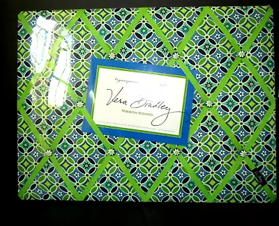 VERA BRADLEY Daisy Green Spring Floral Padded Ribbon Bulletin Board NEW Sealed • $39.50