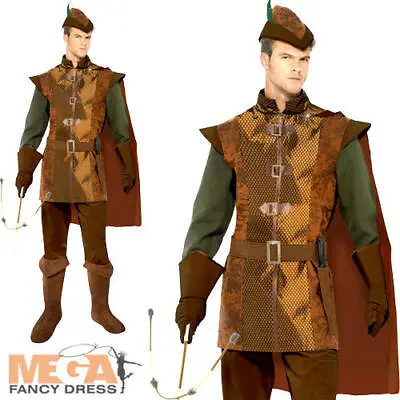 £38.99 • Buy Medieval Prince Mens Fancy Dress Robin Hood Hunter Adults Book Day Week Costume