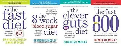 The Fast Diet The 8-Week Blood Sugar Diet The Clever Guts Die | Michael Mosley • £18.99