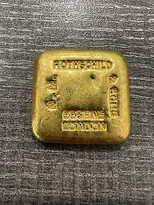 Vintage Gold Rothschild Poured Bar  - 5 Tolas - 1.87 Oz .996 Fine • $6150