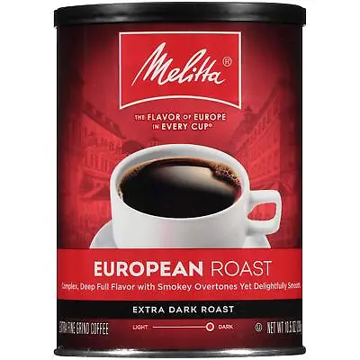 Melitta European Roast Coffee Extra Dark - Extra Fine Grind 10.5 Oz (Pack Of 6) • $69.95
