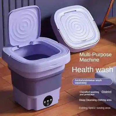 Portable Washing Machine Mini Washer Foldable Washer And Spin Dryer Small Travel • $27.98