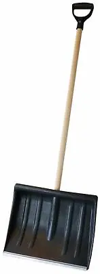 £10.95 • Buy 120cm Snow Shovel Pusher Scooper Mucking Out Clearing Spade Winter Metal Edge