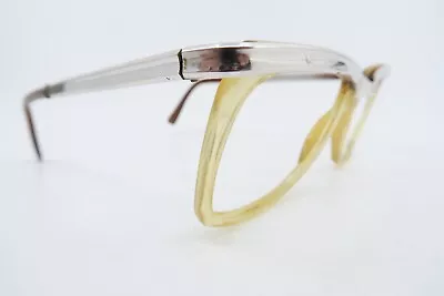 Vintage White Gold Filled 1/10 12K Eyeglasses Frames Metzler Germany 52-16 135 • $18.94