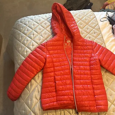 Girls Red Ido Padded Jacket Age 8 Years • £7.50