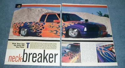 $12.99 • Buy 1996 Chevy S-10 V8 Powered Custom Mini Truck Article  Neck-Breaker 