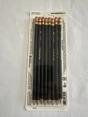 2010 Mirado Black Warrior Pencils Black HB 2 HB #2 8 Count Sealed NOS • $12