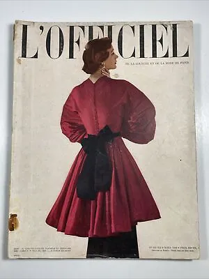 L'OFFICIEL Magazine-December Christmas 1949 French Fashion Chanel (like Vogue) • $79.96