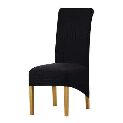 Large Size Stretch Dining Chair Covers Seat Chair Covers Removable Slip Covers • £5.49