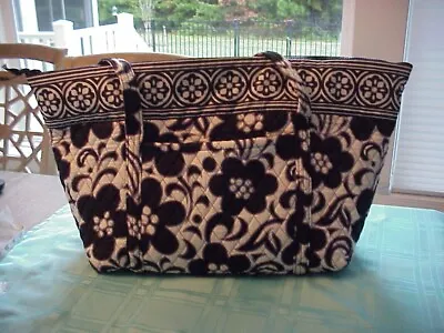 Vera Bradley Large Miller Travel Tote Bag In  Night & Day  Pattern • $35.20