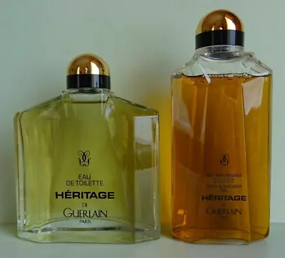 GUERLAIN 'HERITAGE' VINTAGE 90s FACTICE/DUMMY DISPLAY BOTTLES X 2 • £34