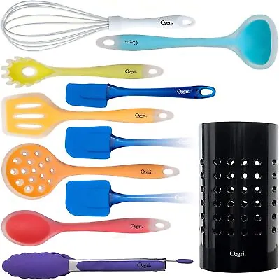11-Piece All-in-One Silicone Kitchen Utensil Set Multicolor + [FREE SHIPPING] • $16.33