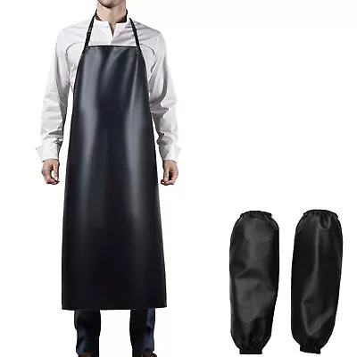 Mumbobyswim Waterproof Rubber Vinyl Apron Unisex Heavy Duty Apron Extra Long ... • $19.99