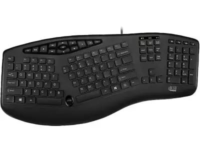 ADESSO AKB-160UB TruForm Media 160 - Ergonomic Desktop Keyboard • $39.99