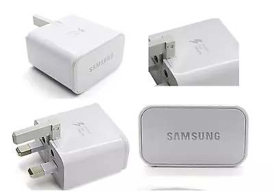 Samsung 100 % Original Charger Plug For S10 Plus S9 Plus S8 S7 Edge S6 • £5.99